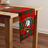 Dunbar Modern Tartan Crest Table Runner