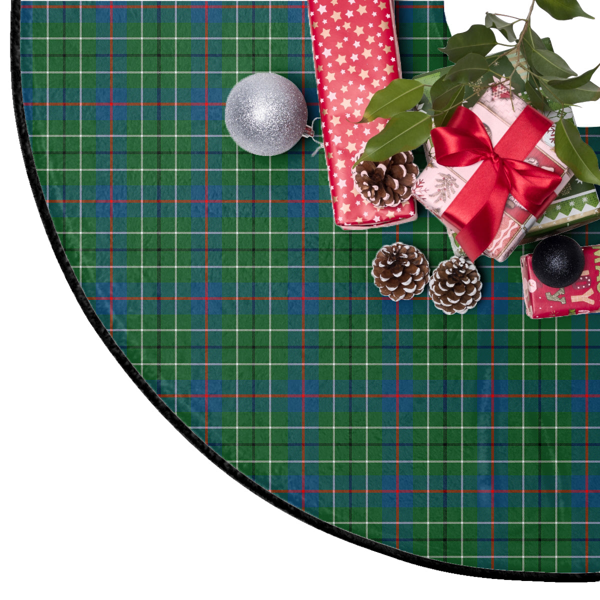 Duncan Ancient Tartan Plaid Christmas Tree Skirt