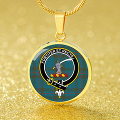 Elliot (Ellot) Ancient Tartan Crest Circle Necklace