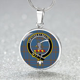 Elliot (Ellot) (Clans Originaux) Ancient Tartan Crest Circle Necklace