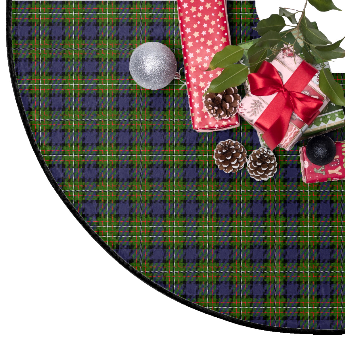Ferguson Modern Tartan Plaid Christmas Tree Skirt