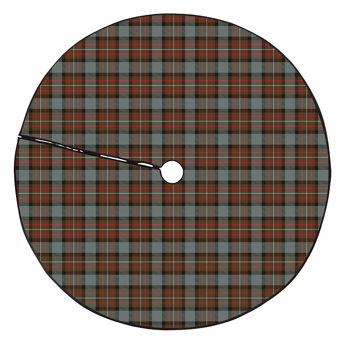 Ferguson Weathered Tartan Plaid Christmas Tree Skirt