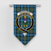 Fergusson Ancient Tartan Crest Gonfalon