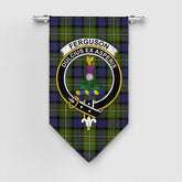Fergusson Modern Tartan Crest Gonfalon