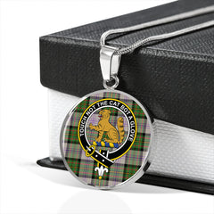 Firth of Tay (Gillies Dress) Ancient Tartan Crest Circle Necklace