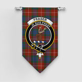 Fraser Ancient Tartan Crest Gonfalon