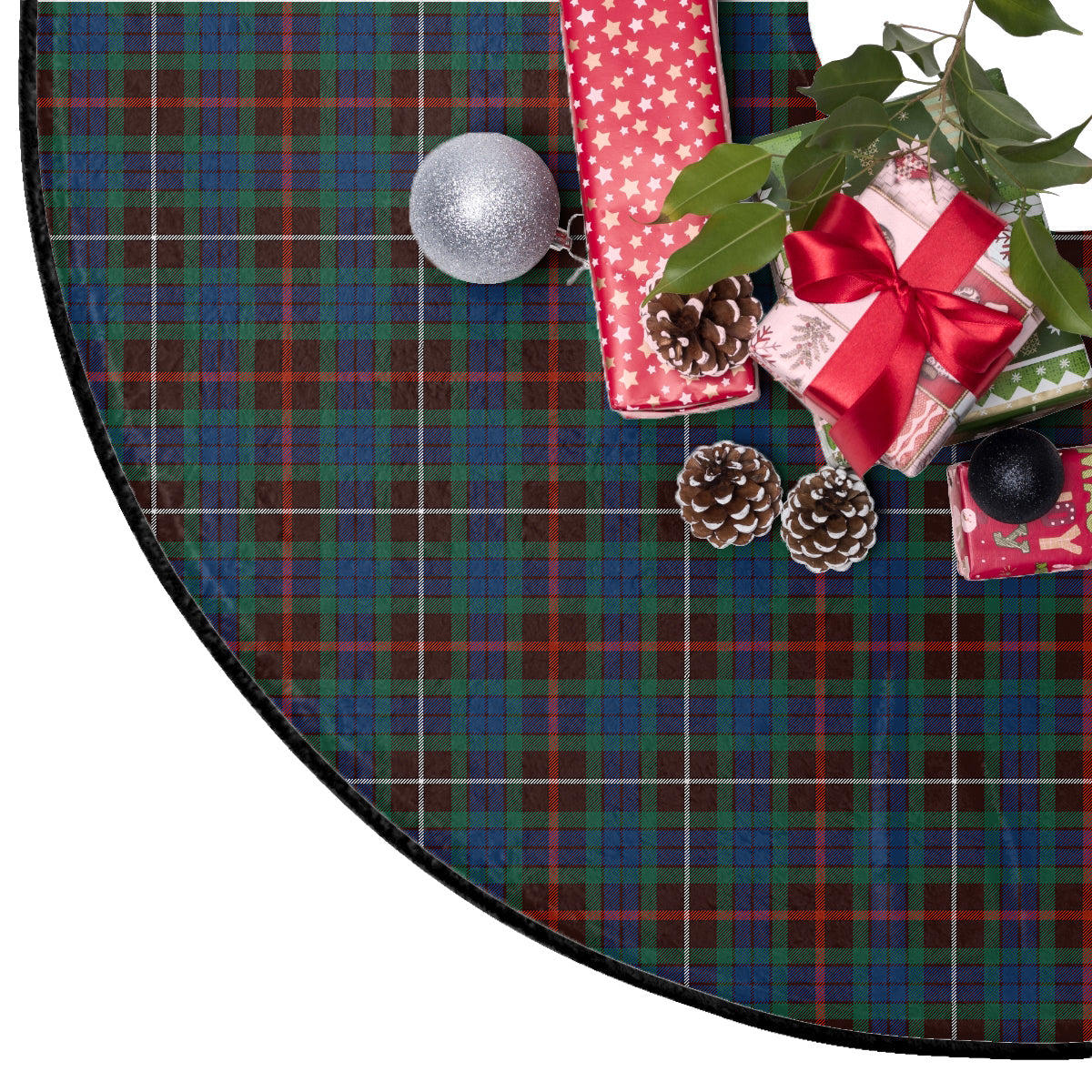 Fraser Hunting Ancient Tartan Plaid Christmas Tree Skirt