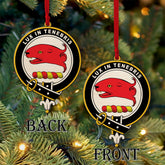 Fullarton Tartan Crest Wood Acrylic Ornament