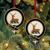 Fulton Tartan Crest Wood Acrylic Ornament