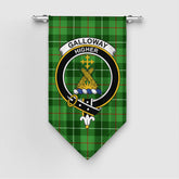 Galloway District Tartan Crest Gonfalon