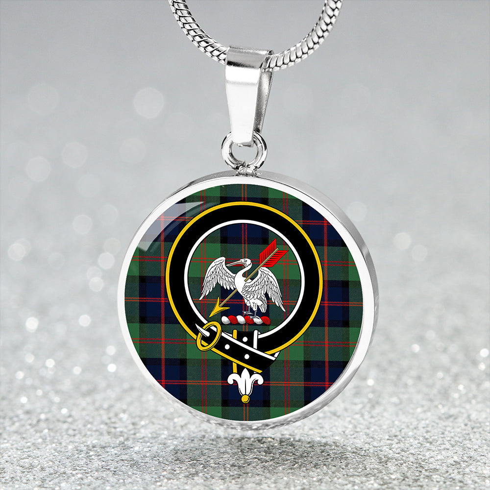 Gammell 1978 Modern Tartan Crest Circle Necklace