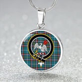 Gammell Dress Ancient Tartan Crest Circle Necklace