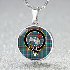 Gammell Dress Ancient Tartan Crest Circle Necklace