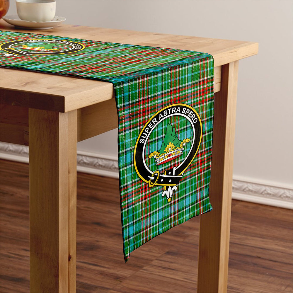 Gayre Modern Tartan Crest Table Runner
