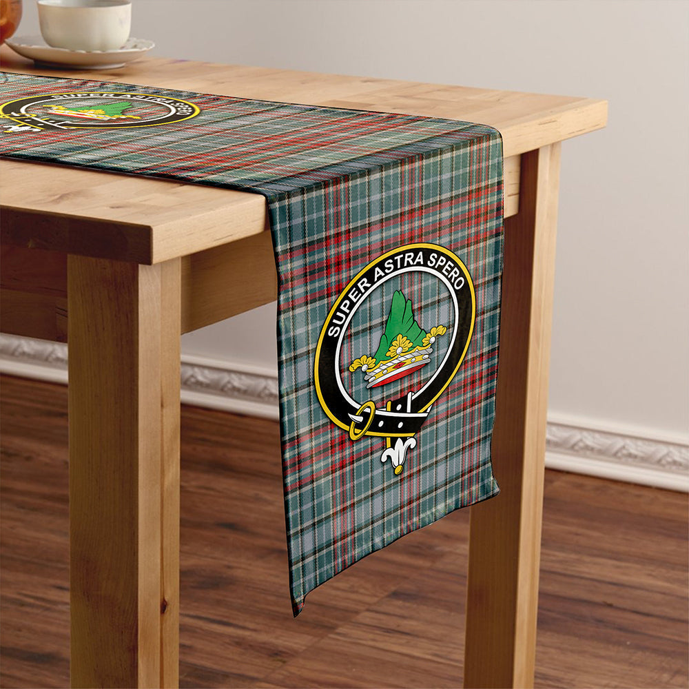 Gayre Weathered Tartan Crest Table Runner