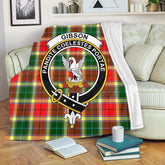 Gibbs Tartan Crest Premium Blanket