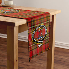Gillespie Weathered Tartan Crest Table Runner