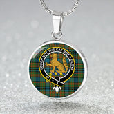 Gillies Ancient Tartan Crest Circle Necklace