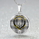 Glendinning Tartan Crest Circle Necklace