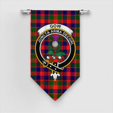 Gow Modern Tartan Crest Gonfalon