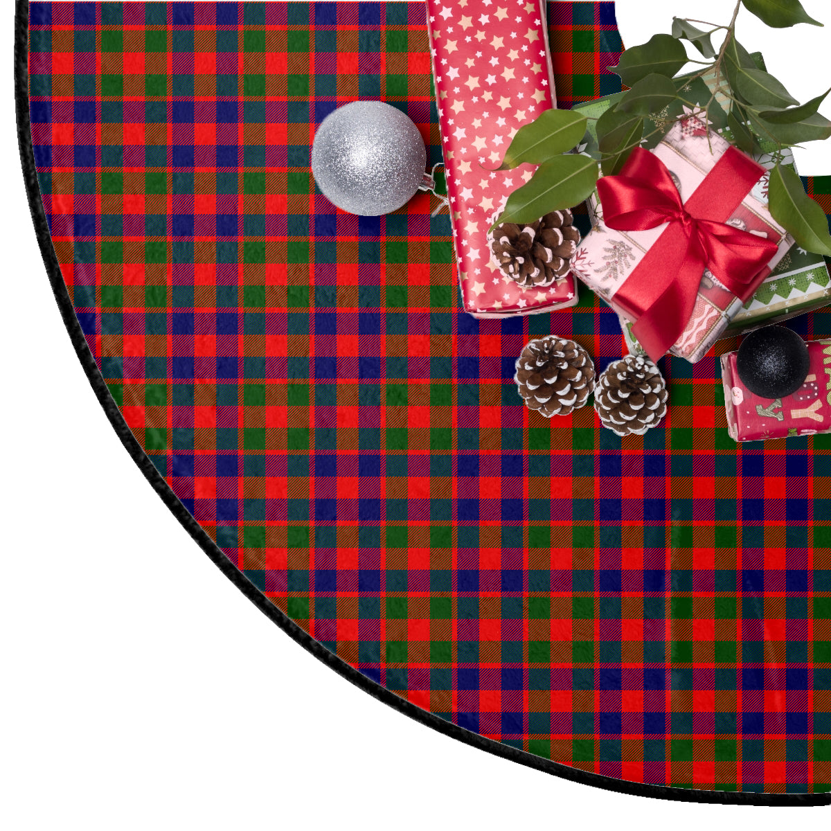 Gow Modern Tartan Plaid Christmas Tree Skirt