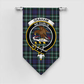 Graham of Montrose Modern Tartan Crest Gonfalon
