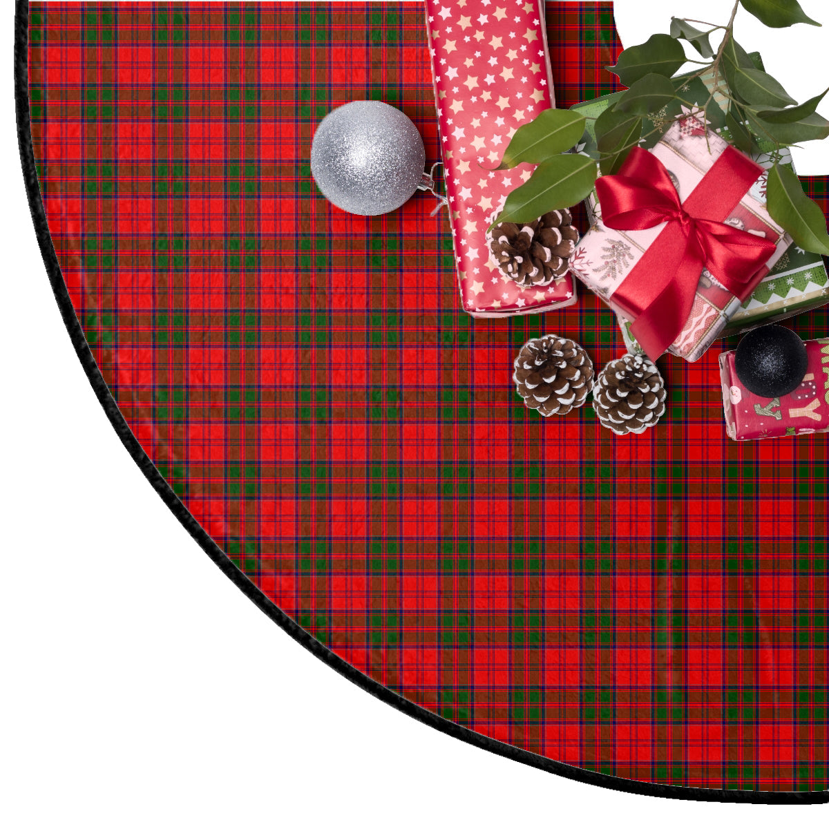 Grant Modern Tartan Plaid Christmas Tree Skirt