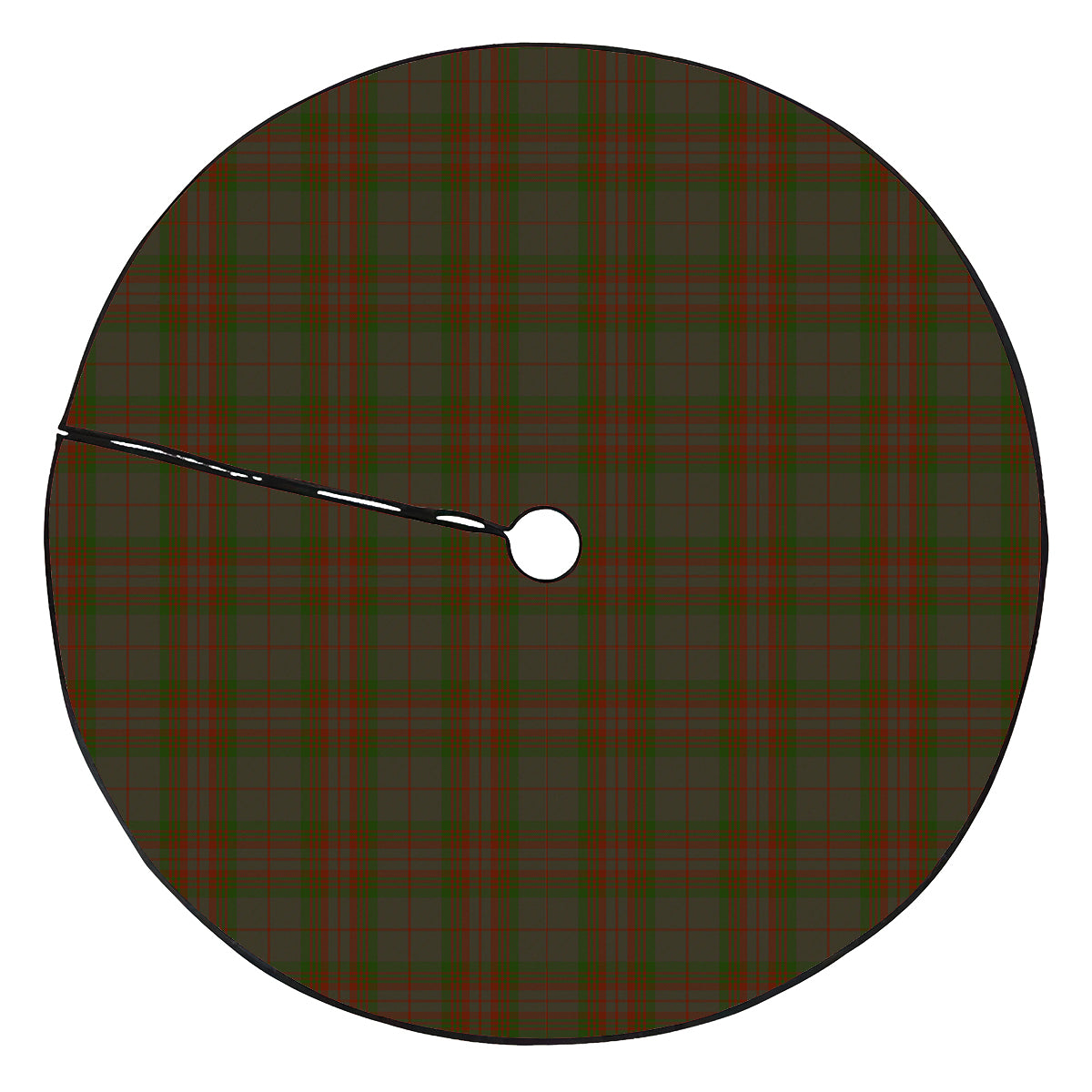 Gray Tartan Plaid Christmas Tree Skirt