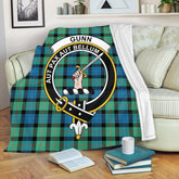 Gunn Ancient Tartan Crest Premium Blanket