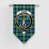 Gunn Ancient Tartan Crest Gonfalon