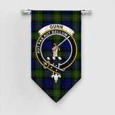 Gunn Modern Tartan Crest Gonfalon