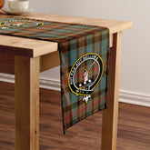 Gunn Weathered Tartan Crest Table Runner