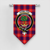 Hamilton Modern Tartan Crest Gonfalon