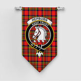 Hepburn Tartan Crest Gonfalon
