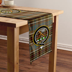 Hislop #2 Weathered Tartan Crest Table Runner