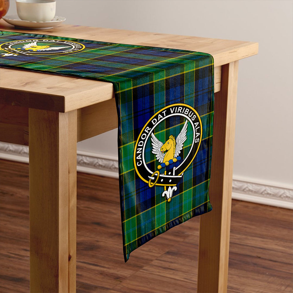 Hogarth Modern Tartan Crest Table Runner
