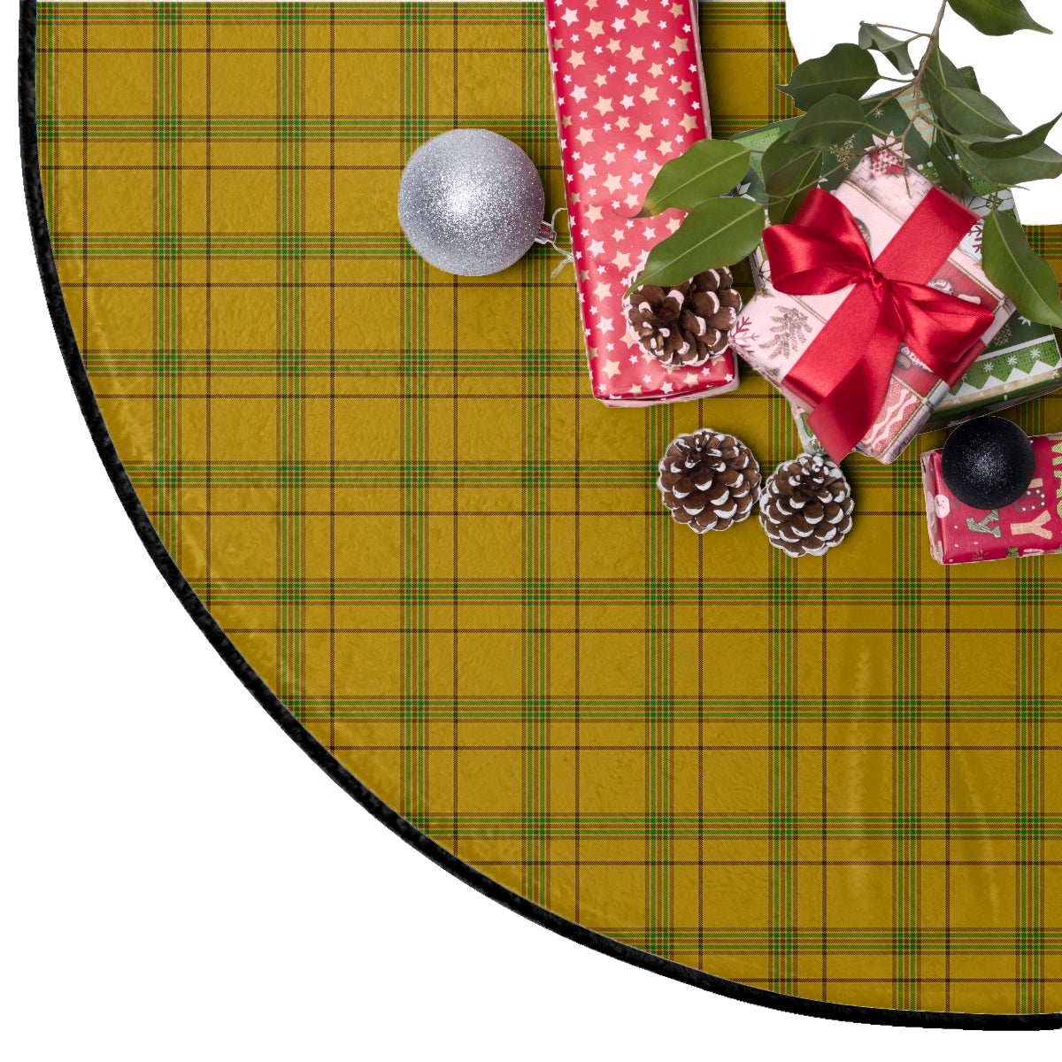 Houston Tartan Plaid Christmas Tree Skirt