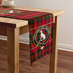 Hunter of Bute (Michael Maroon) Modern Tartan Crest Table Runner