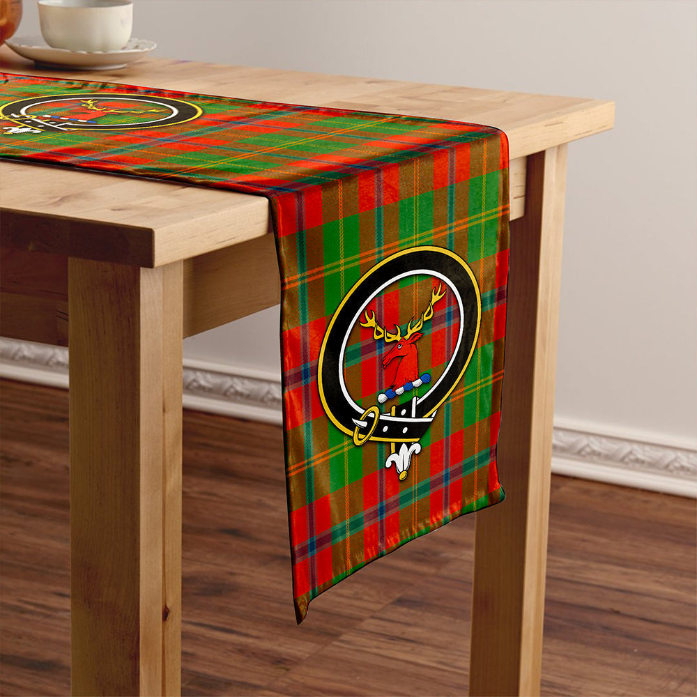 Hutcheson Ancient Tartan Crest Table Runner