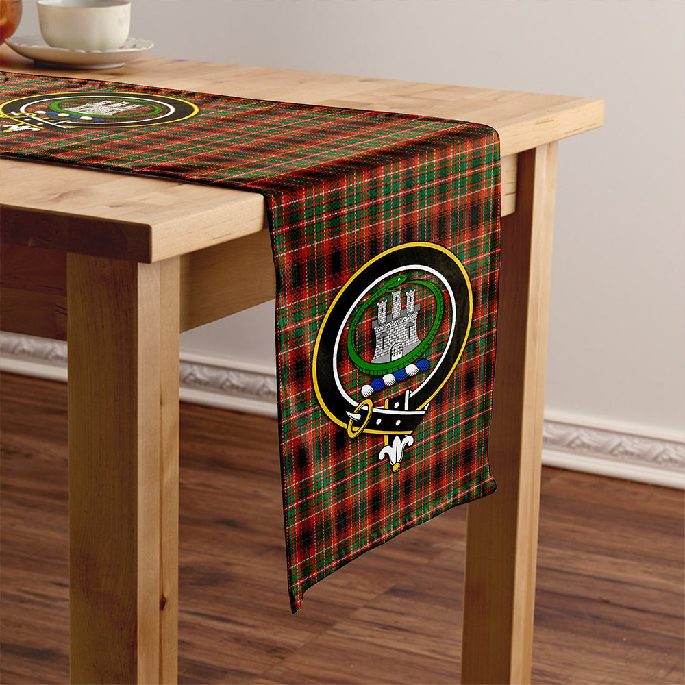 Innes of Cowie Weathered Tartan Crest Table Runner