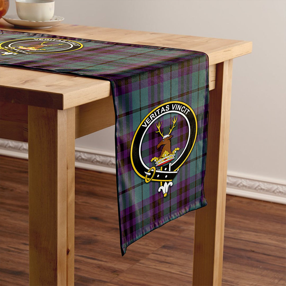 Keith (Marshall) Weathered Tartan Crest Table Runner