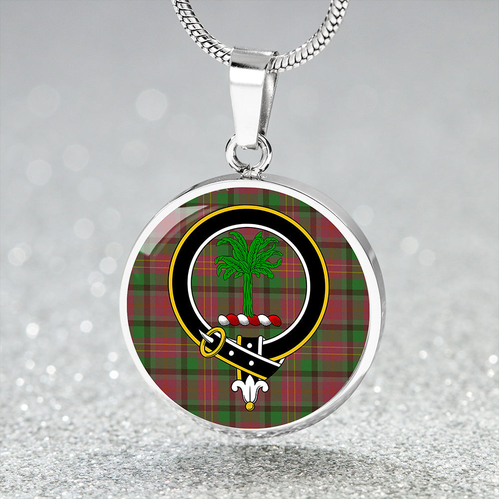 Leighton Ancient Tartan Crest Circle Necklace