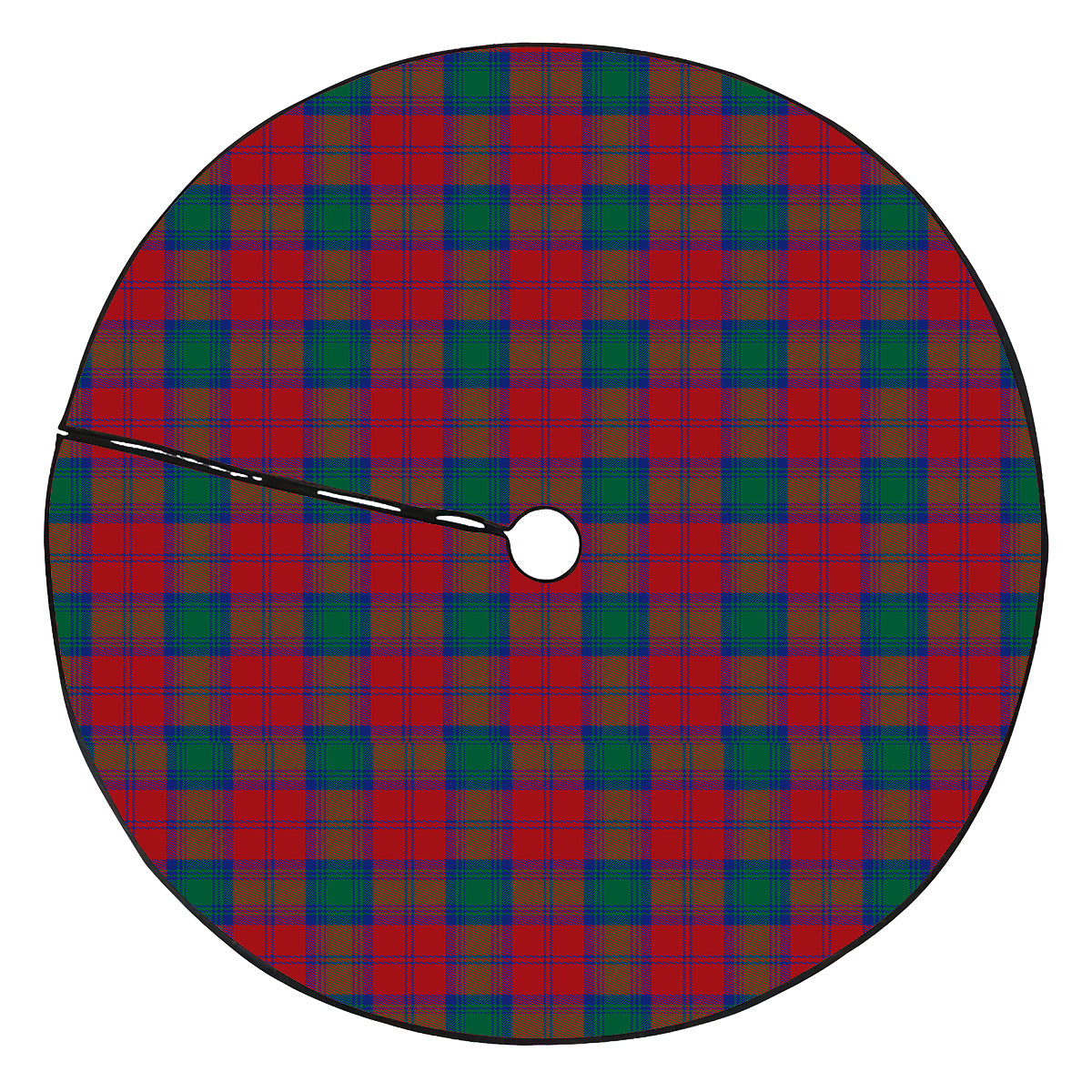 Lindsay Modern Tartan Plaid Christmas Tree Skirt