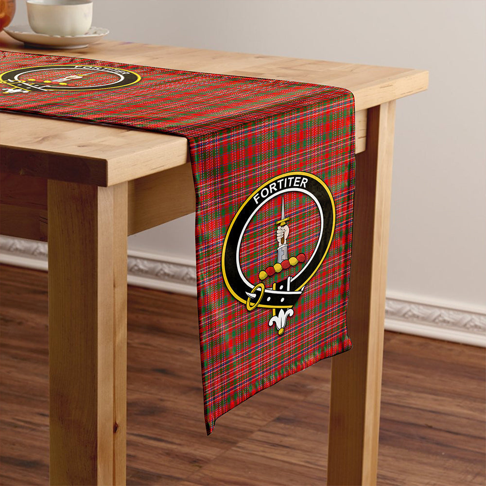 MacAlister Modern Tartan Crest Table Runner