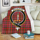 MacAlister Modern Tartan Crest Premium Blanket