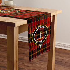 MacAlister of Skye Modern Tartan Crest Table Runner