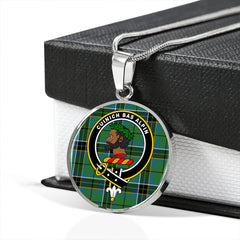 MacAlpine Ancient Tartan Crest Circle Necklace
