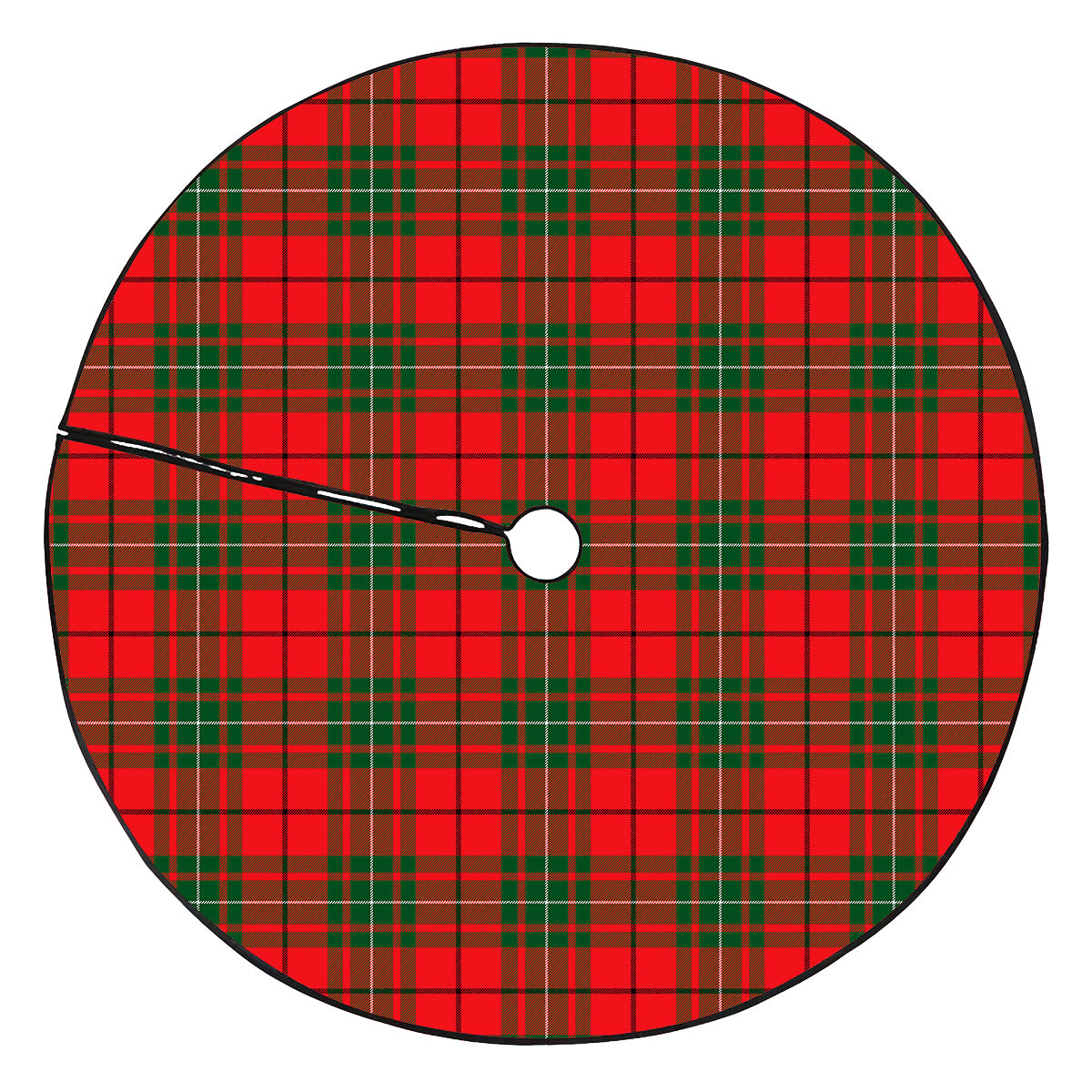 MacAulay Modern Tartan Plaid Christmas Tree Skirt