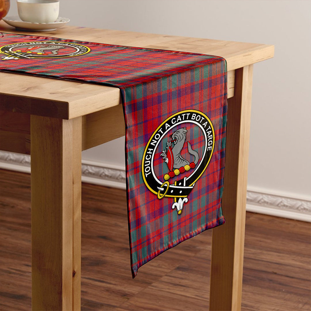 MacBean of Tomatin (MacBain of Tomatin) Weathered Tartan Crest Table Runner