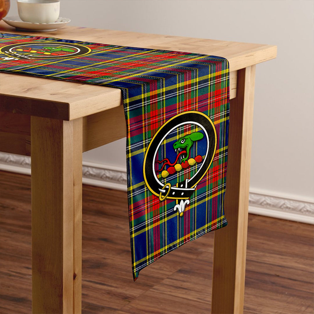 MacBeth Modern Tartan Crest Table Runner